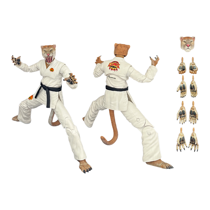 Zoo Jitsu Fighters Pounce the Puma White Gi Action Figure - LACC Exclusive - Icon Heroes 