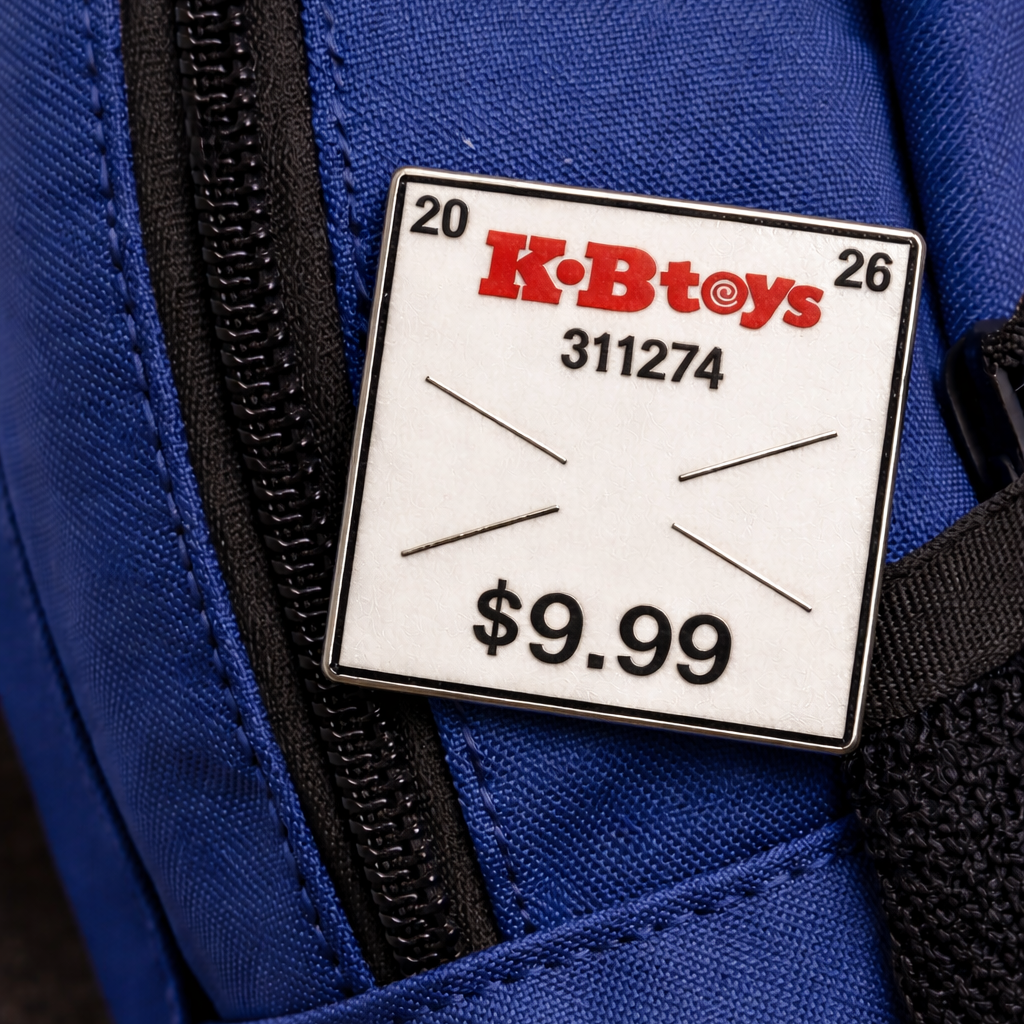 KB Toys Price Sticker Enamel Pin - Icon Heroes 