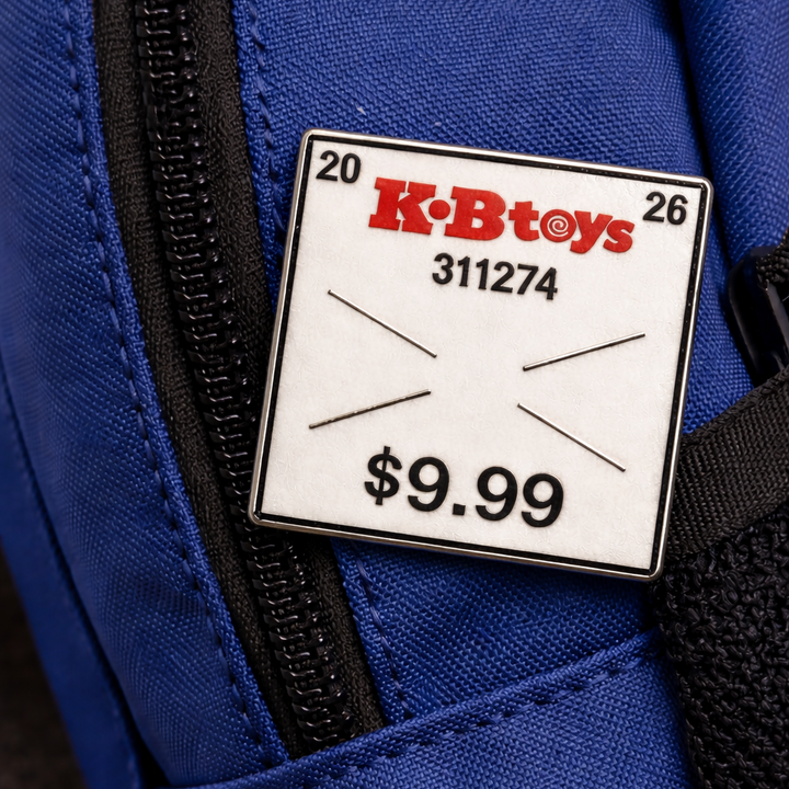 KB Toys Price Sticker Enamel Pin - Icon Heroes 
