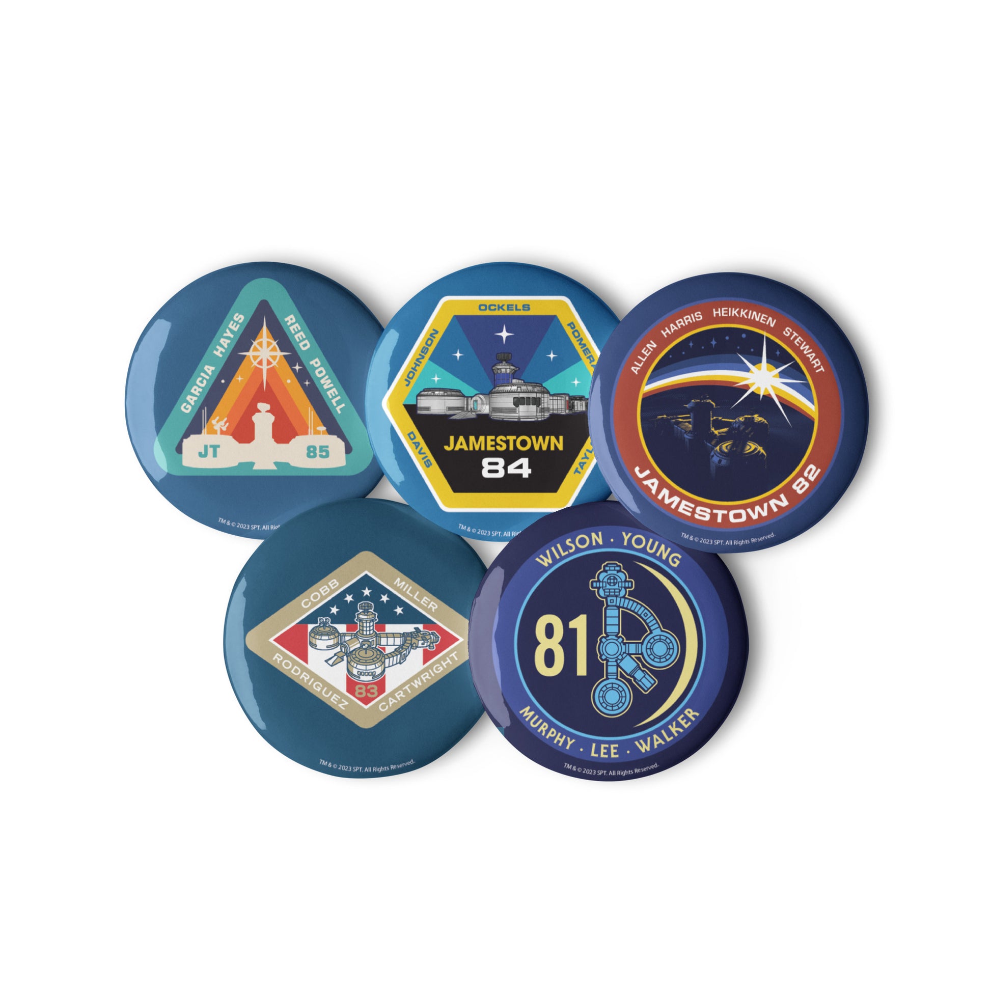For All Mankind Pin Buttons Set 4 - Icon Heroes 