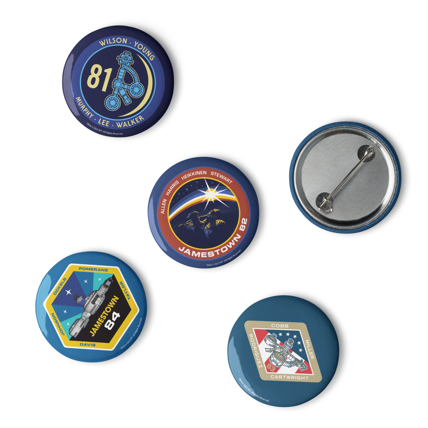 For All Mankind Pin Buttons Set 4 - Icon Heroes 