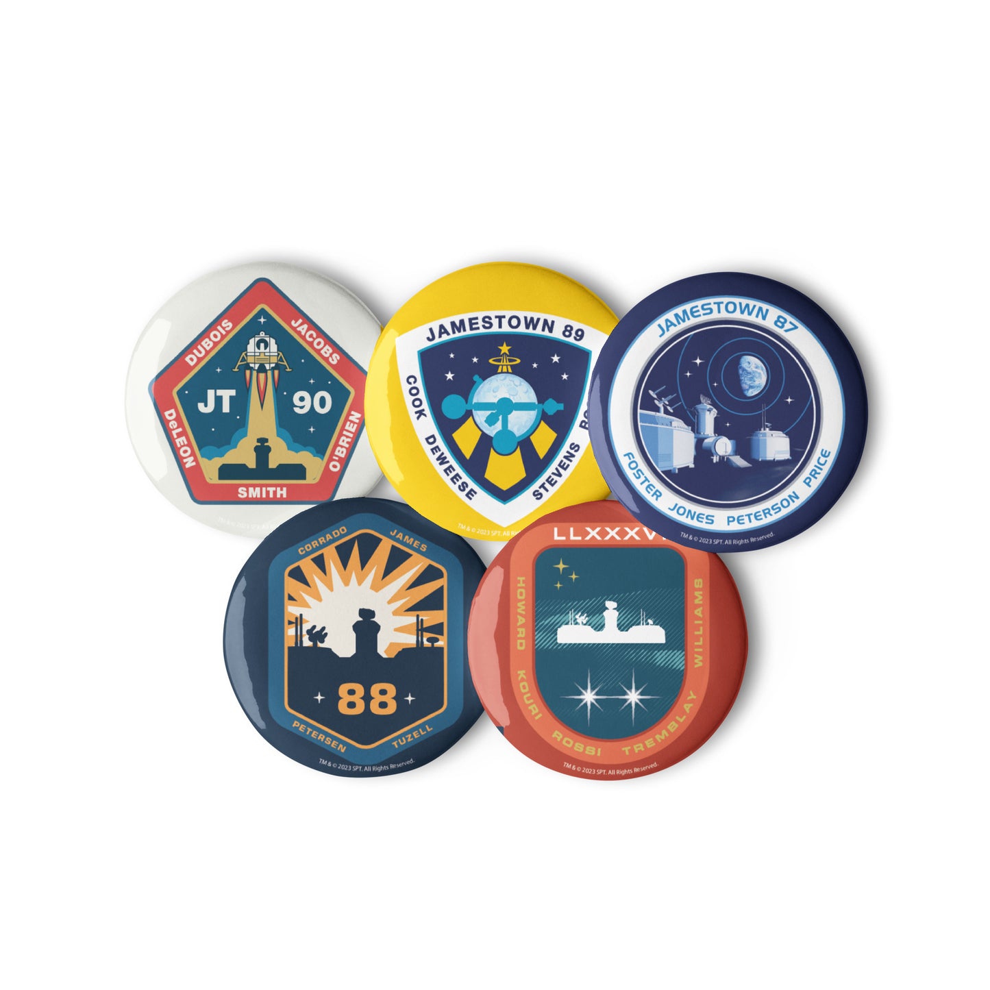 For All Mankind Pin Buttons Set 5 - Icon Heroes 