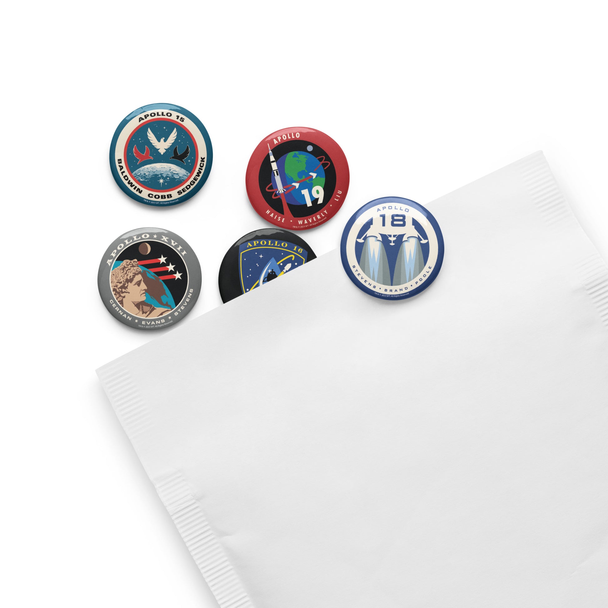 For All Mankind Pin Buttons Set 1 - Icon Heroes 