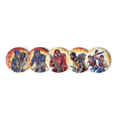 G.I. Joe Cobra Pin Buttons Set 2 - Icon Heroes 