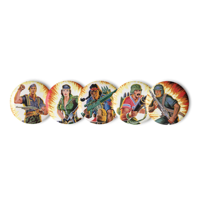 G.I. Joe Pin Buttons Set 2 - Icon Heroes 