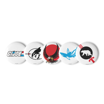 G.I. Joe Logos Pin Buttons Set 1 - Icon Heroes 