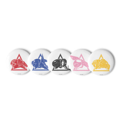 Power Rangers X Zords Pin Buttons Set - Icon Heroes 
