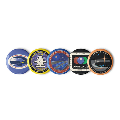 For All Mankind Pin Buttons Set 2 - Icon Heroes 