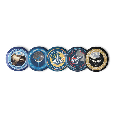 For All Mankind Pin Buttons Set 3 - Icon Heroes 