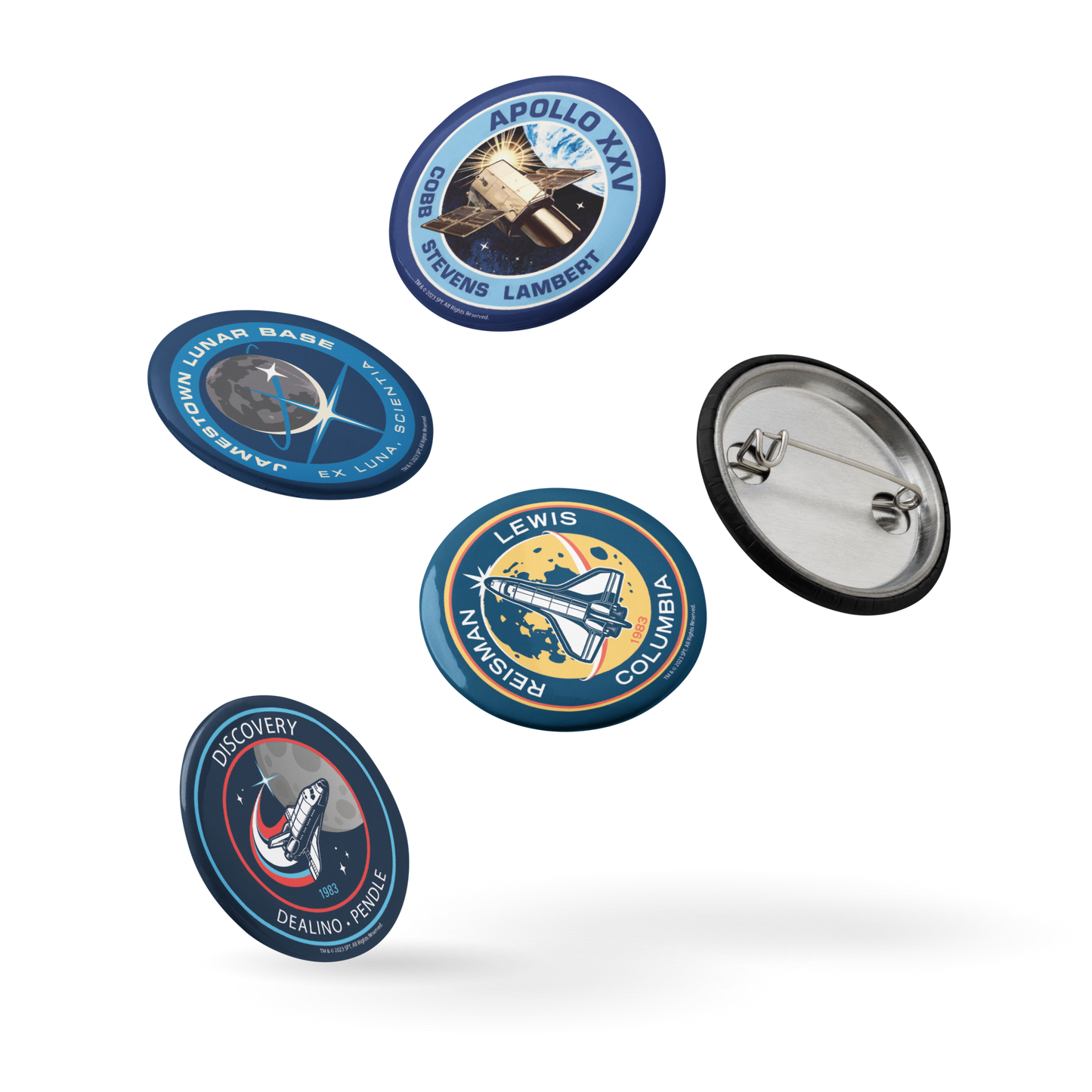 For All Mankind Pin Buttons Set 3 - Icon Heroes 