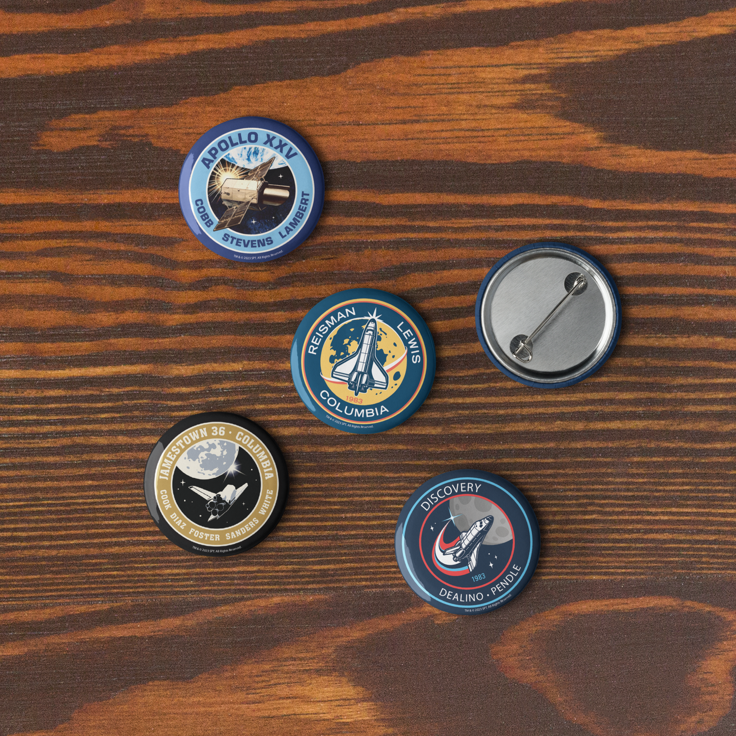 For All Mankind Pin Buttons Set 3 - Icon Heroes 
