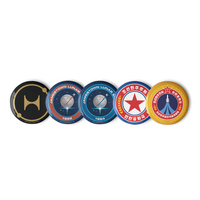 For All Mankind Pin Buttons Set 8 - Icon Heroes 