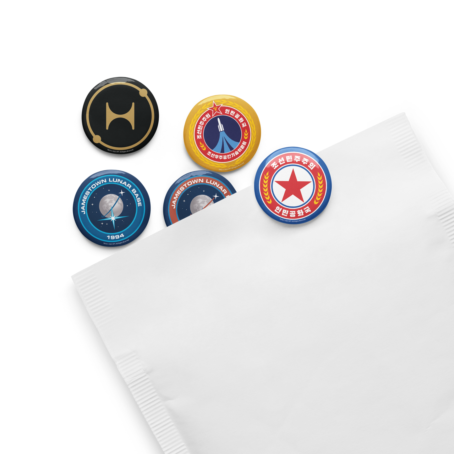 For All Mankind Pin Buttons Set 8 - Icon Heroes 