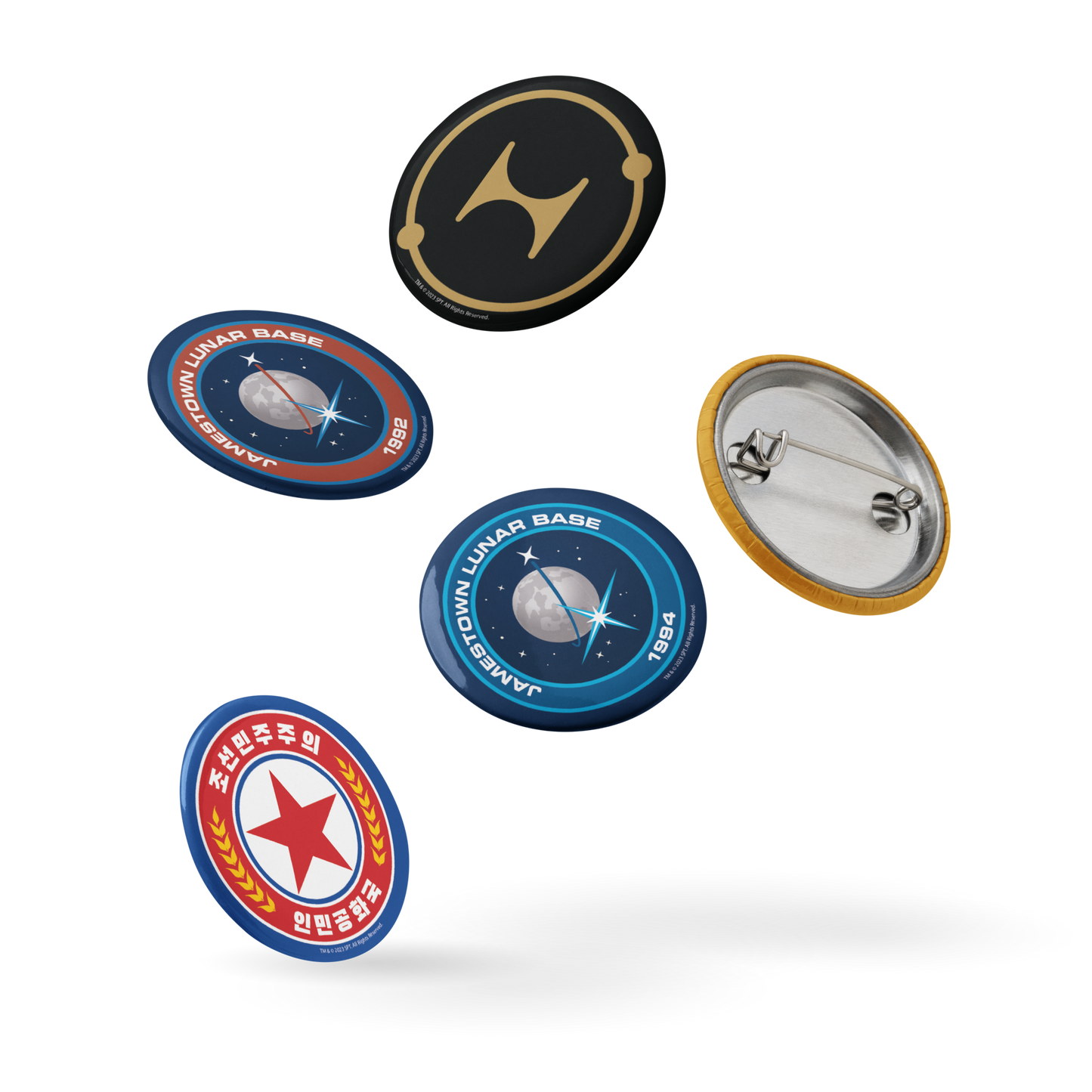 For All Mankind Pin Buttons Set 8 - Icon Heroes 