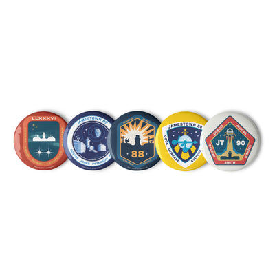 For All Mankind Pin Buttons Set 5 - Icon Heroes 