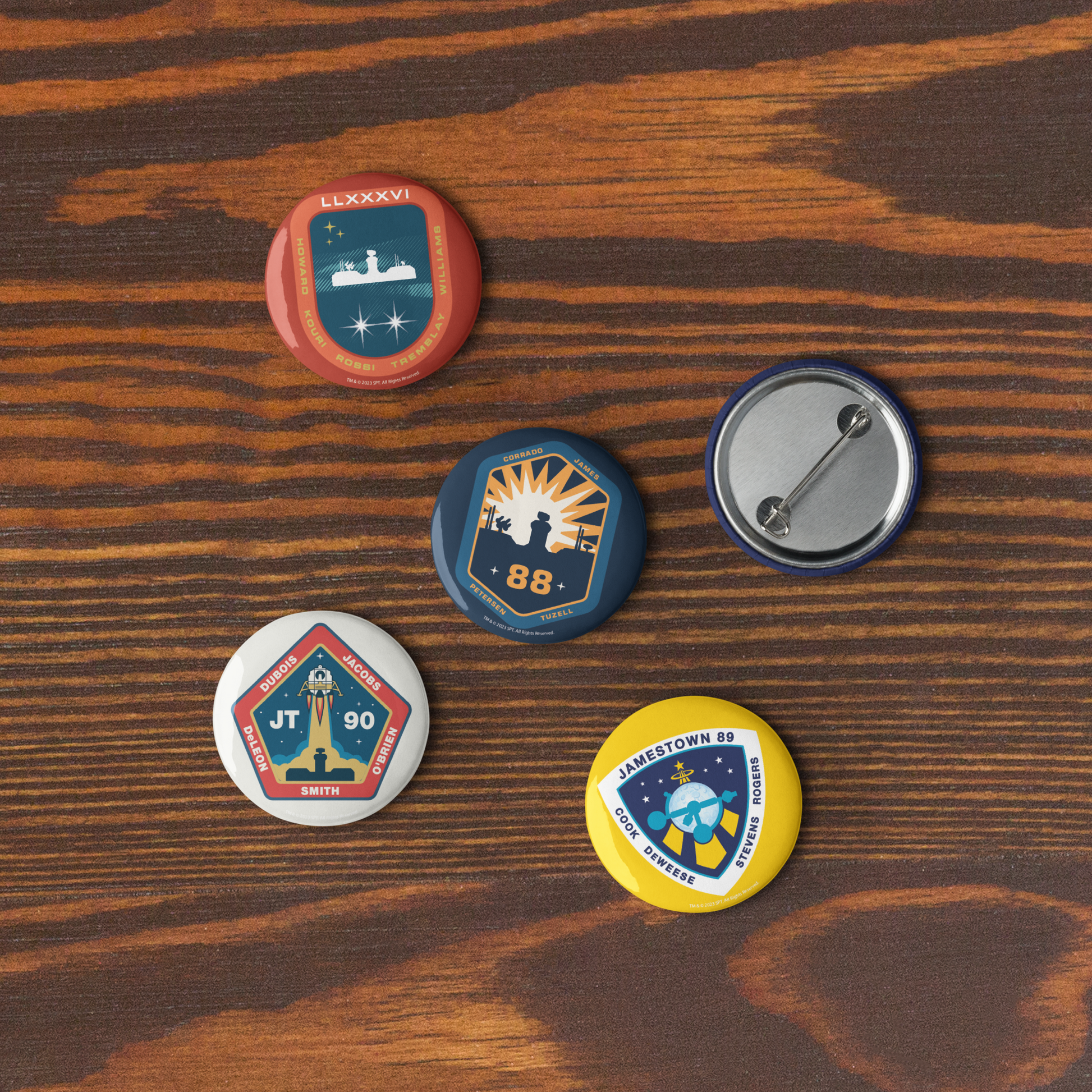 For All Mankind Pin Buttons Set 5 - Icon Heroes 