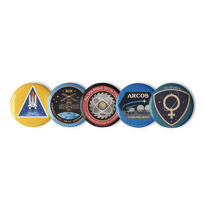 For All Mankind Pin Buttons Set 7 - Icon Heroes 