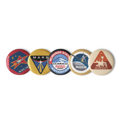 For All Mankind Pin Buttons Set 9 - Icon Heroes 