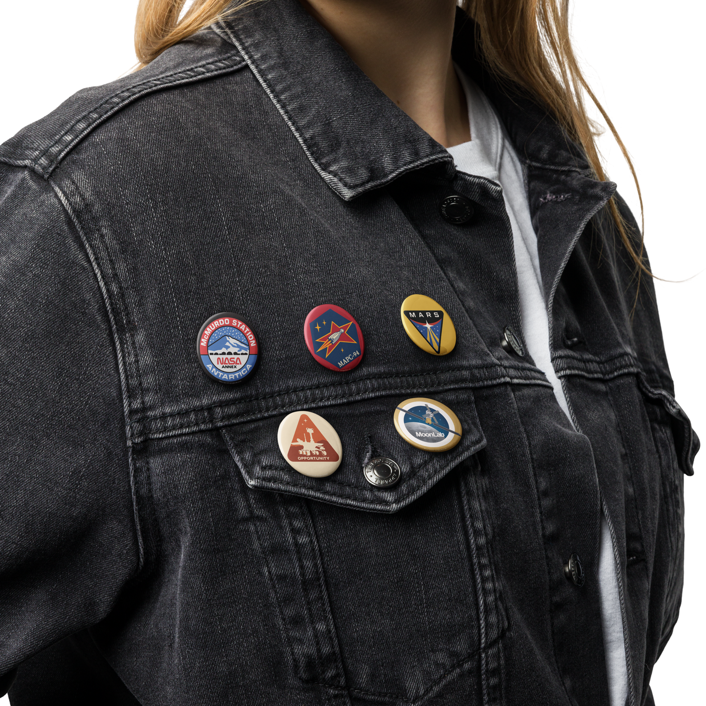 For All Mankind Pin Buttons Set 9 - Icon Heroes 