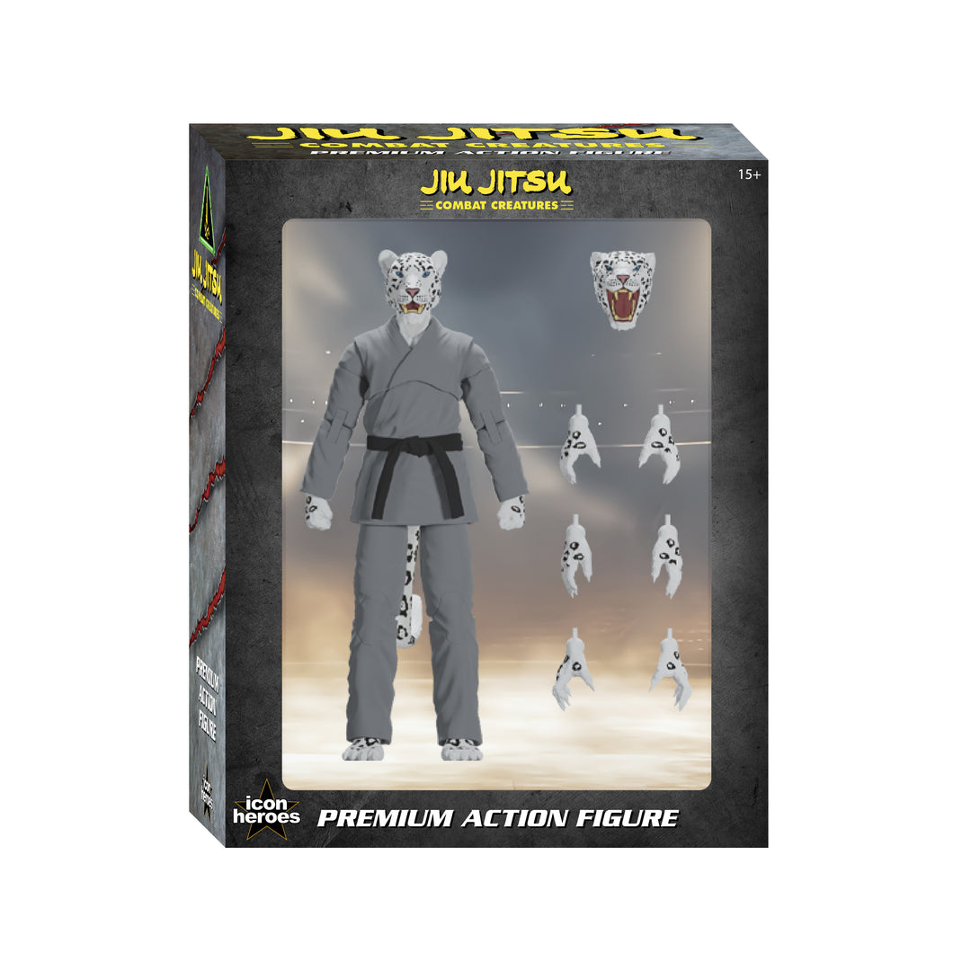 Jiu Jitsu Combat Creatures Shadow 'Ice' the Snow Leopard Action Figure