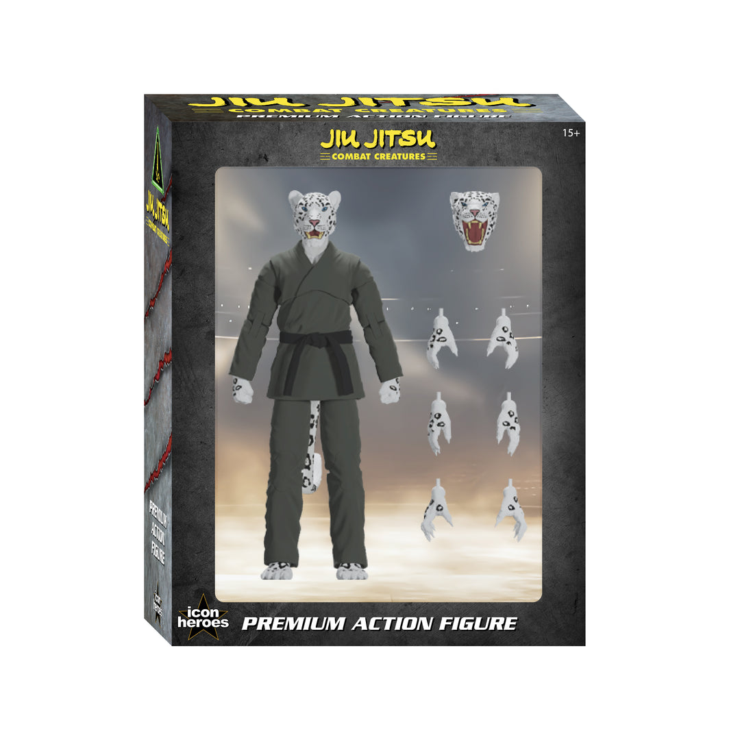 Jiu Jitsu Combat Creatures Shadow 'Ice' the Snow Leopard Action Figure