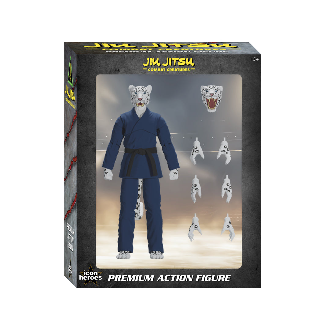 Jiu Jitsu Combat Creatures Shadow 'Ice' the Snow Leopard Action Figure