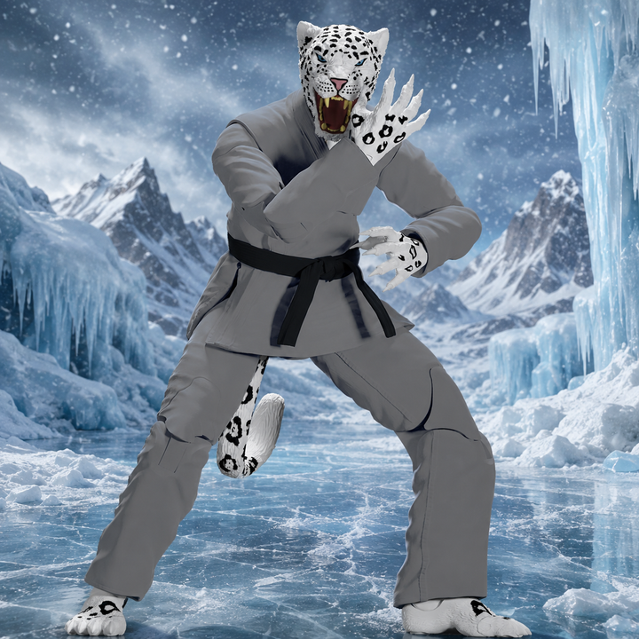 Jiu Jitsu Combat Creatures Shadow 'Ice' the Snow Leopard Action Figure