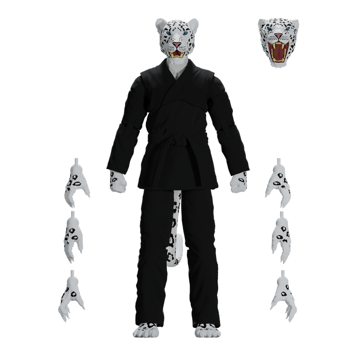Jiu Jitsu Combat Creatures Shadow 'Ice' the Snow Leopard Action Figure - Icon Heroes 