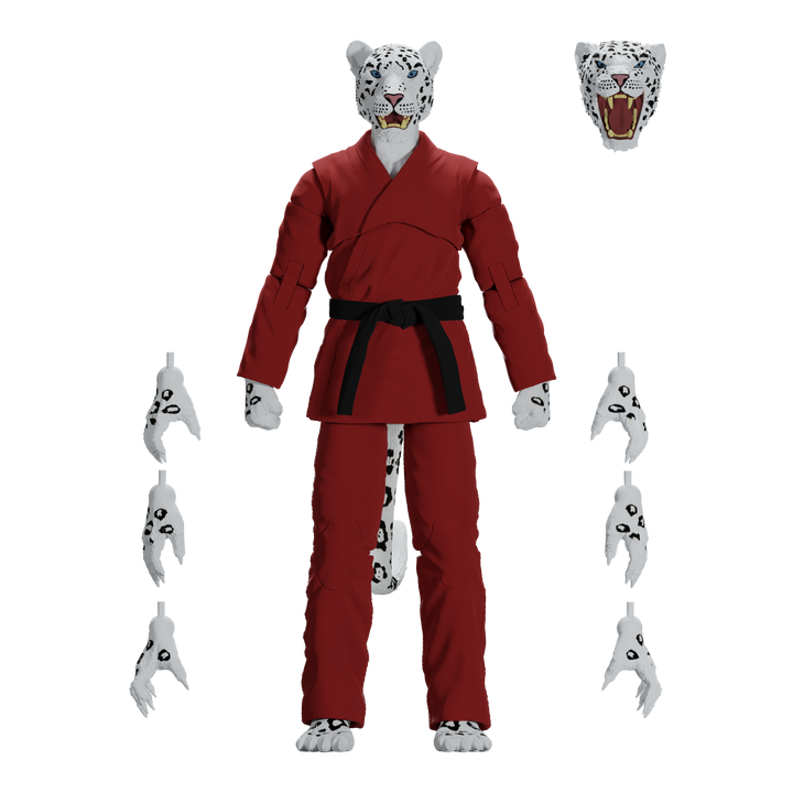Jiu Jitsu Combat Creatures Shadow 'Ice' the Snow Leopard Action Figure - Icon Heroes 