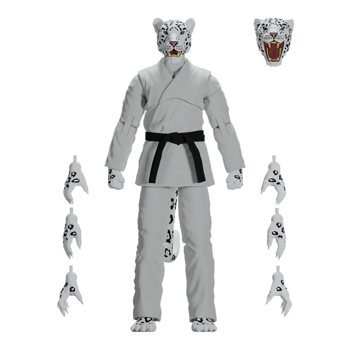 Jiu Jitsu Combat Creatures Shadow 'Ice' the Snow Leopard Action Figure - Icon Heroes 