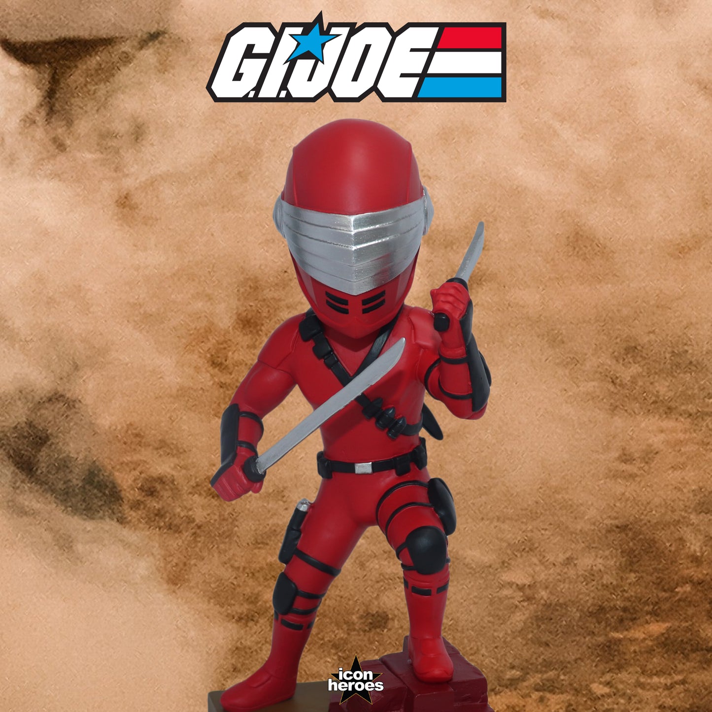 G.I. Joe Snake Eyes Deadgame Bobblehead - Icon Heroes 