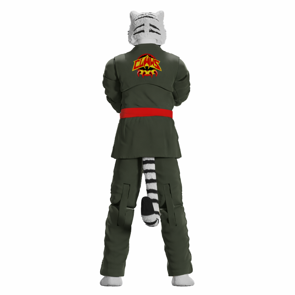 Jiu Jitsu Combat Creatures Taj the White Tiger Action Figure - Icon Heroes 