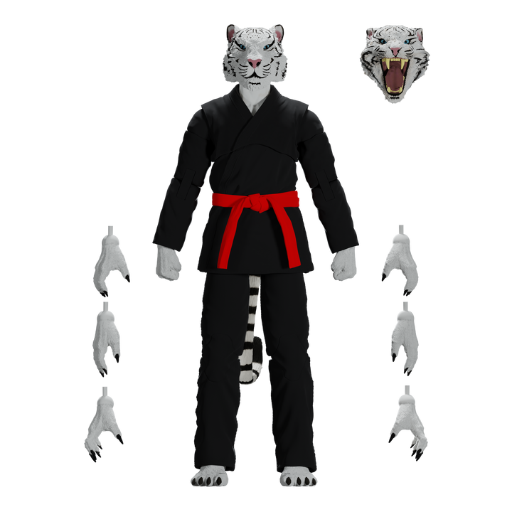 Jiu Jitsu Combat Creatures Taj the White Tiger Action Figure - Icon Heroes 