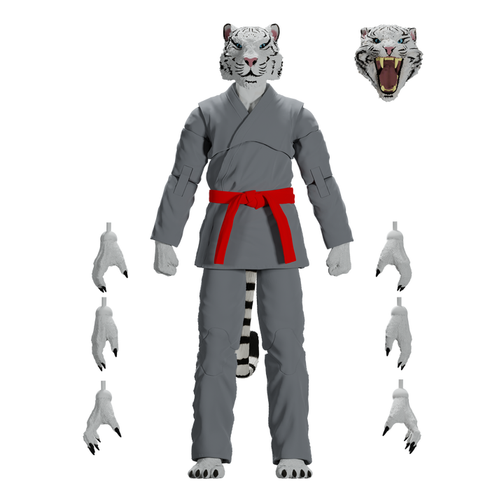 Jiu Jitsu Combat Creatures Taj the White Tiger Action Figure - Icon Heroes 