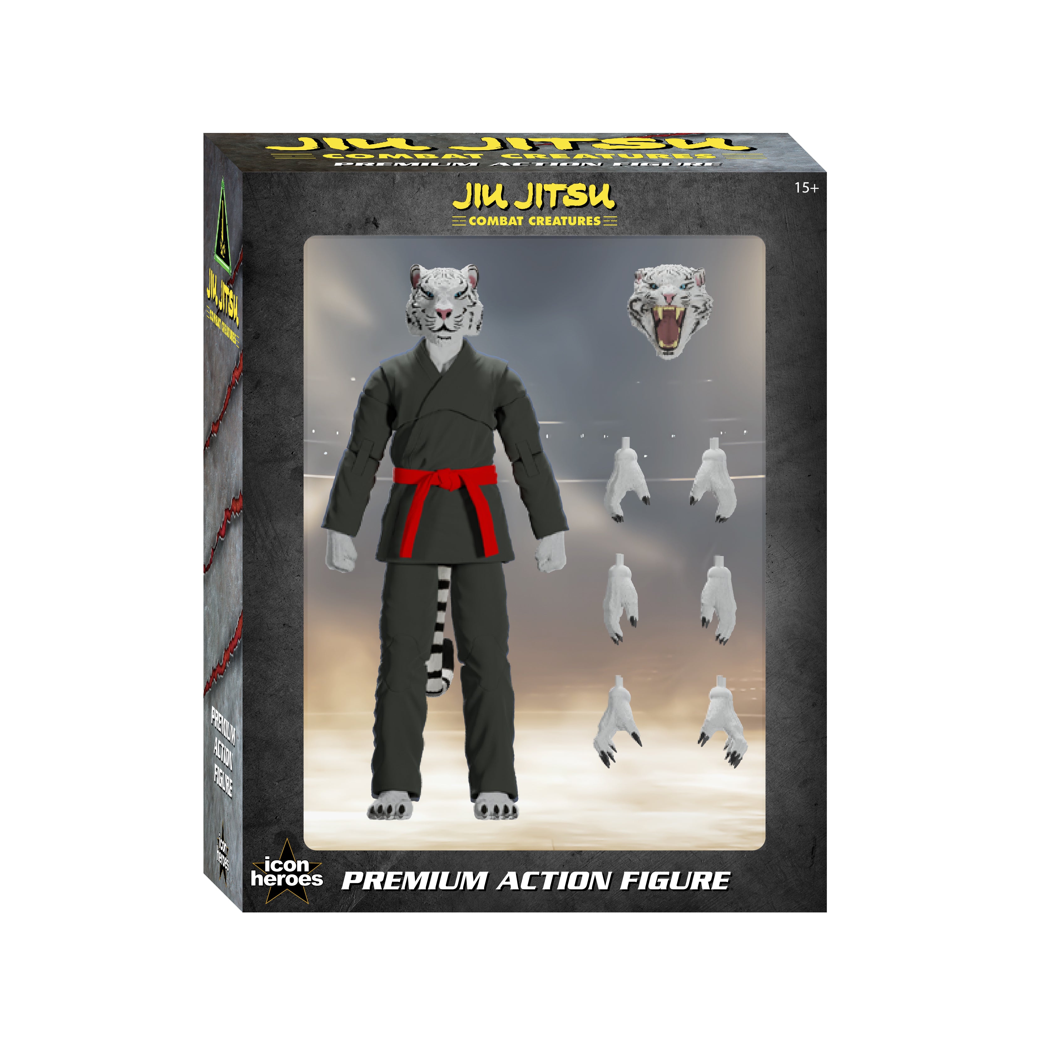 Taj the White Tiger – Jiu Jitsu Combat Creatures Action Figure