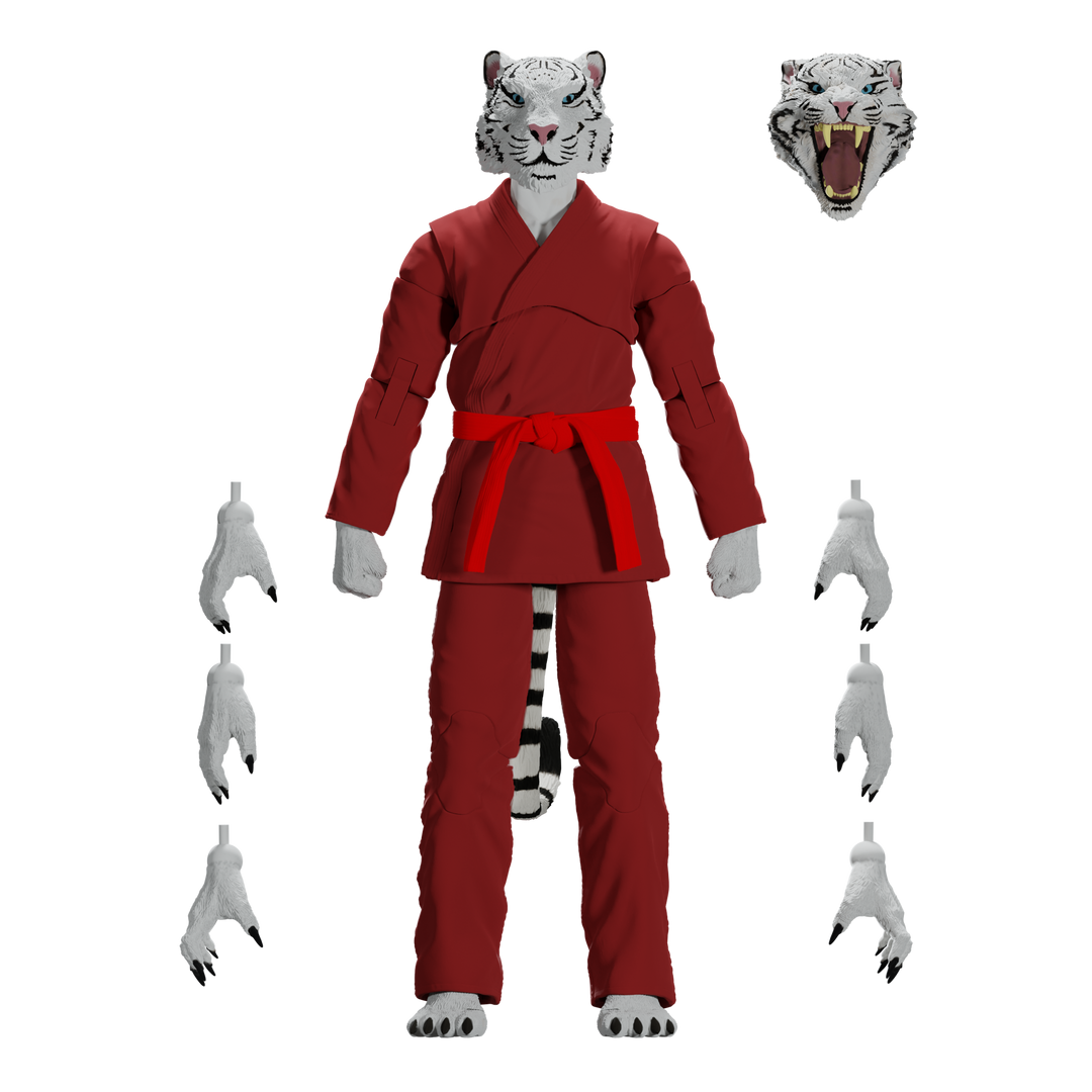 Jiu Jitsu Combat Creatures Taj the White Tiger Action Figure - Icon Heroes 