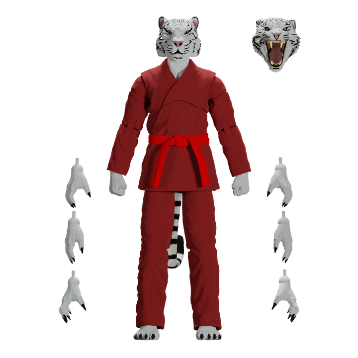 Jiu Jitsu Combat Creatures Taj the White Tiger Action Figure - Icon Heroes 