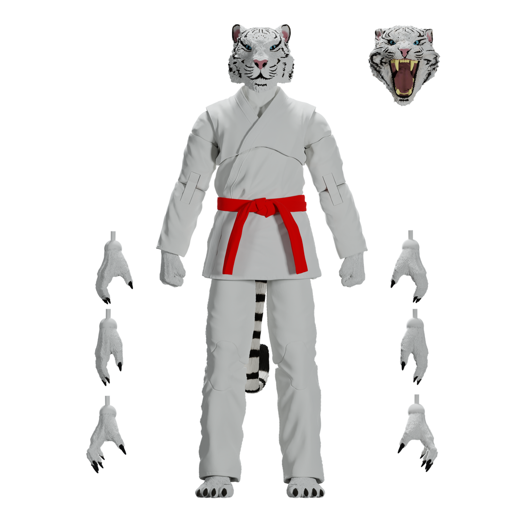Jiu Jitsu Combat Creatures Taj the White Tiger Action Figure - Icon Heroes 