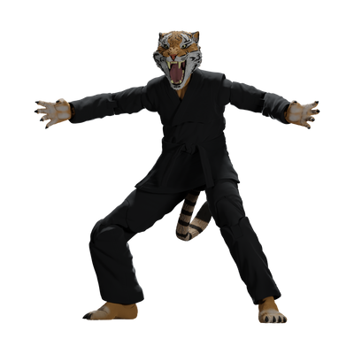Zoo Jitsu Fighters Tiago the Tiger Action Figure - Available 2nd Quarter 2024 - Icon Heroes 