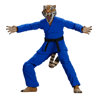Zoo Jitsu Fighters Tiago the Tiger Action Figure - Icon Heroes 