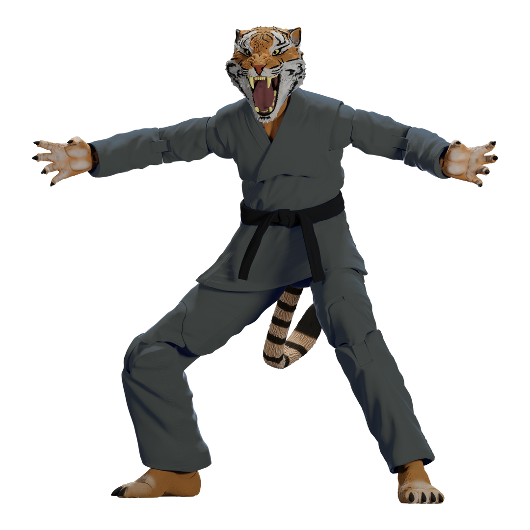 Zoo Jitsu Fighters Tiago the Tiger Action Figure - Icon Heroes 