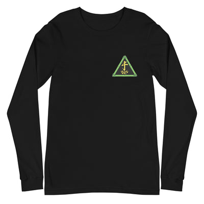 Zoo Jitsu Fighters ZJ Triangle Unisex Long Sleeve Tee - Icon Heroes 