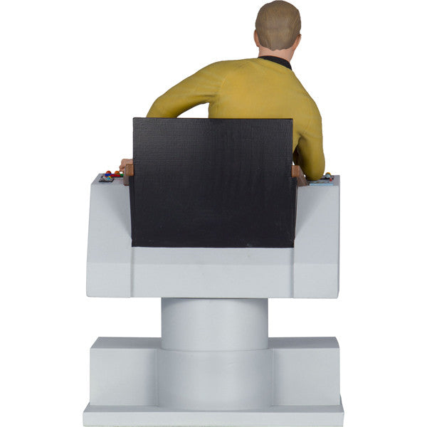 Star Trek TOS Captain Kirk on Chair Statue Bookend - Icon Heroes 