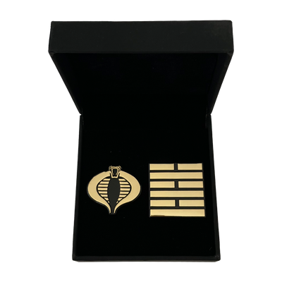 G.I. Joe Cobra X Arashikage 24K Gold Plated Pin Set (Comic Con Exclusive) - Icon Heroes 