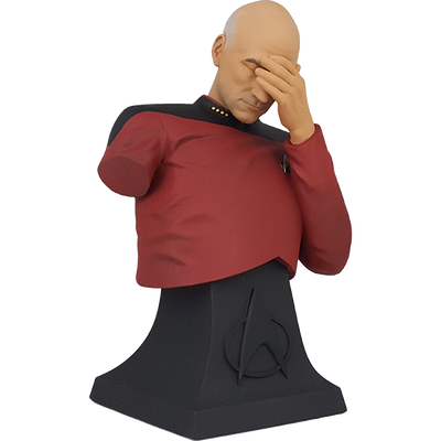 Star Trek The Next Generation Captain Picard Facepalm Mini Bust Paperweight (ThinkGeek Exclusive) - Icon Heroes 