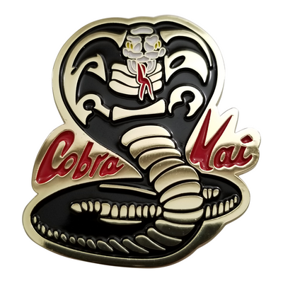 Cobra Kai Logo Gold Enamel Pin (SDCC 2019 Exclusive) - Icon Heroes 