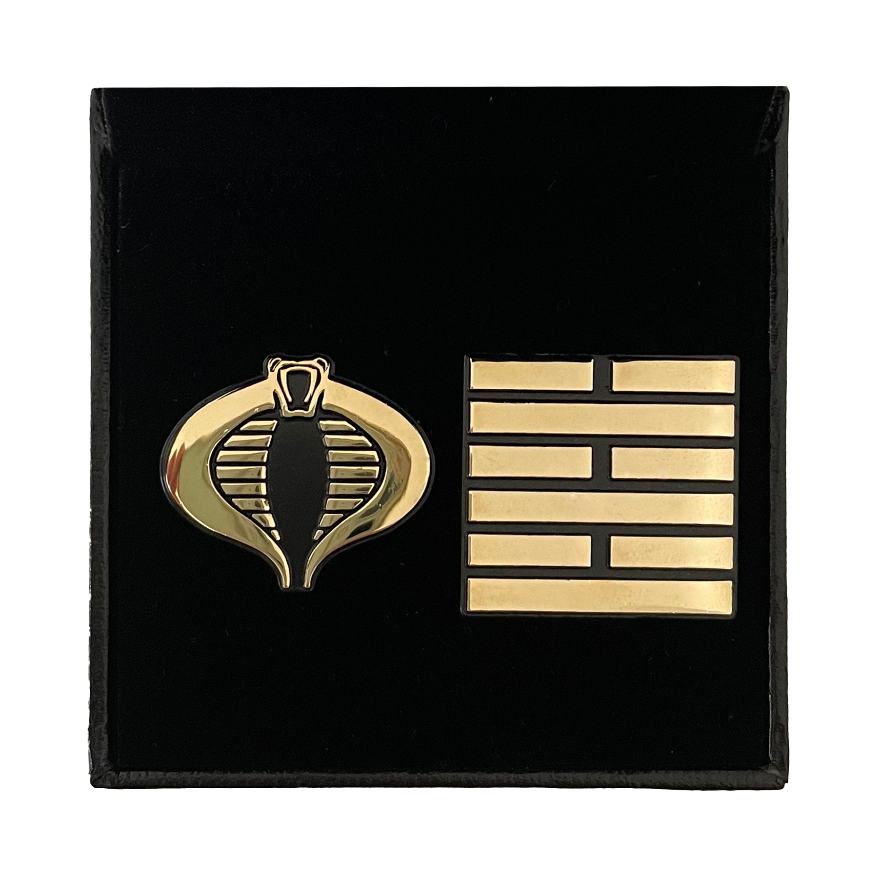 G.I. Joe Cobra X Arashikage 24K Gold Plated Pin Set (Comic Con Exclusive) - Icon Heroes 