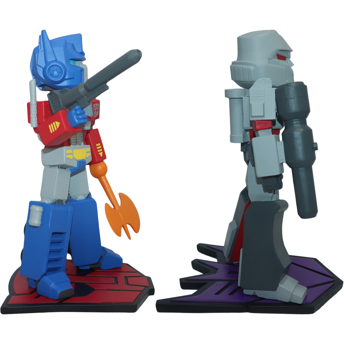 Transformers Optimus Prime vs Megatron Bobblehead Set - Icon Heroes 