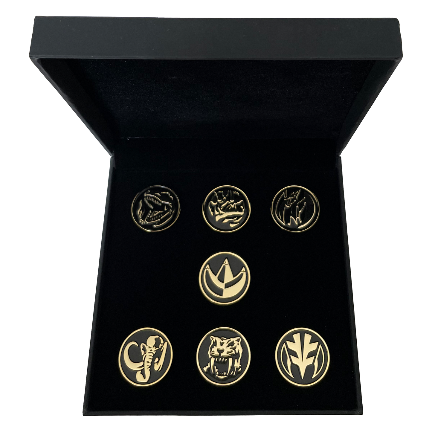 Power Rangers Power Coins 24K Gold Plated Pin Set (Comic Con Exclusive) - Icon Heroes 