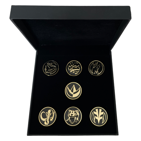 Power Rangers Power Coins 24K Gold Plated Pin Set (Comic Con Exclusive) - Icon Heroes 